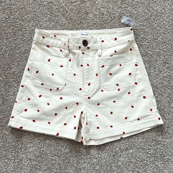 Madewell Shorts Madewell High Waisted Emmett Shorts In Fresh